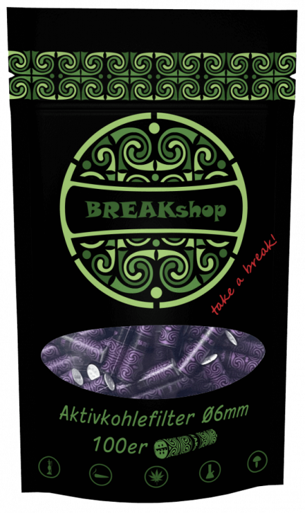BREAKshop Aktivkohlefilter 6mm 100 Stk.